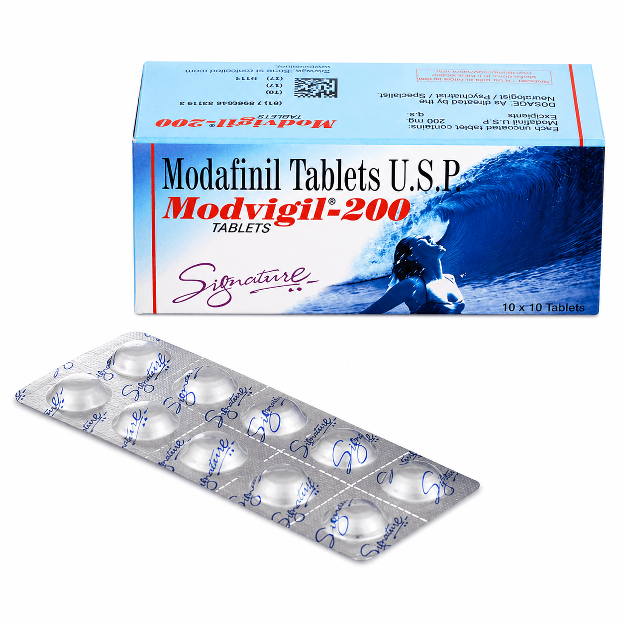Модафинил Modvigil-200 – Умното Хапче 100 Таблетки | HAB Pharma | България